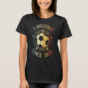 Awesome Since 1955 Soccer Birthday Retro Team Bday T-Shirt
