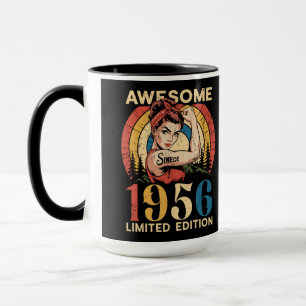 Awesome Since 1956 Retro 70th Women's Birthday   Mug