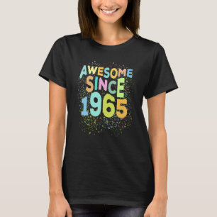 Awesome Since 1965  Retro 57 Years Old 57th Birthd T-Shirt