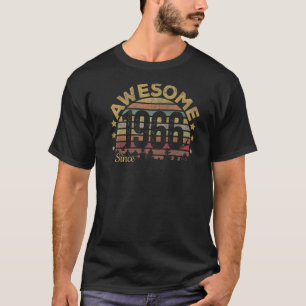 Awesome Since 1966 57th Birthday Retro Vintage Pre T-Shirt