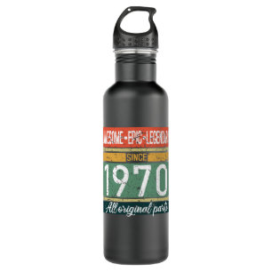 Awesome Since 1970 Birthday Gift 710 Ml Water Bottle