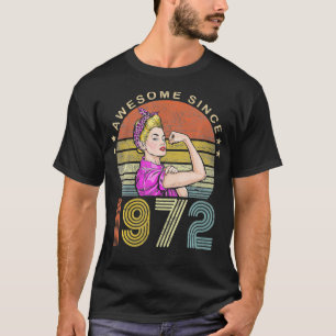 Awesome Since 1972 Vintage 1972 50th Birthday 50 Y T-Shirt