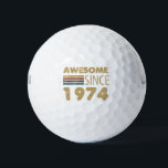 Awesome Since 1974 50th Birthday Golf Balls<br><div class="desc">Awesome Since 1974 50th Birthday</div>