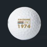 Awesome Since 1974 50th Birthday Golf Balls<br><div class="desc">Awesome Since 1974 50th Birthday</div>