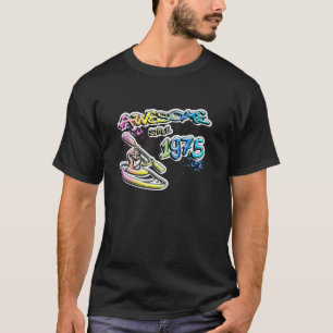 Awesome since 1975 Kayaking Kayaker Graffiti T-Shirt