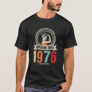 Awesome Since 1976 Vintage 46th Birthday Party 46  T-Shirt