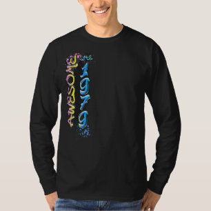 Awesome since 1979 Graffiti Motif T-Shirt