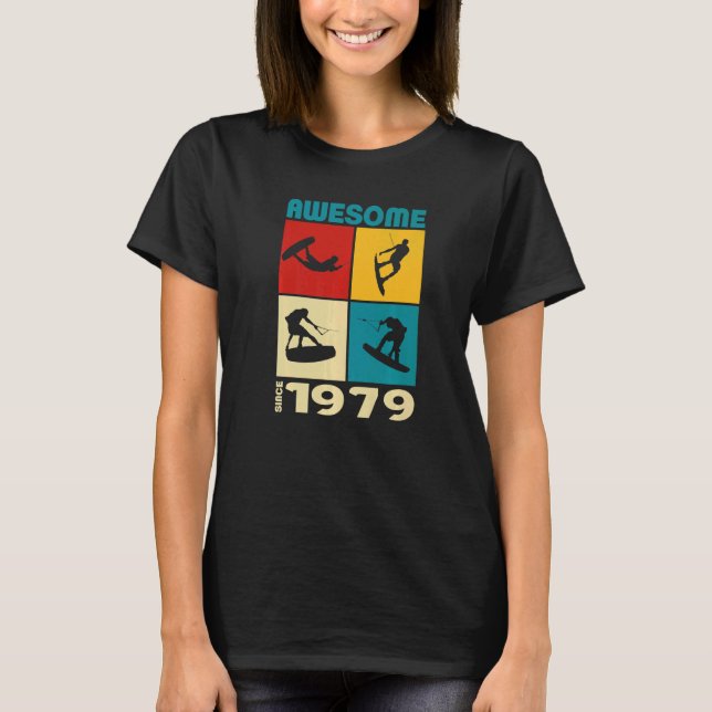 Awesome since 1979 Wakeboard lifestyle  1 T-Shirt (Front)