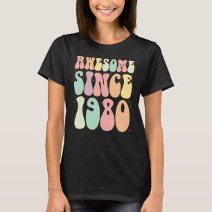 Awesome Since 1980 Birthday 42 Years Old Women M T-Shirt