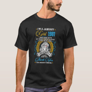Awesome Since 1981 42nd Birthday I'm a January Gir T-Shirt