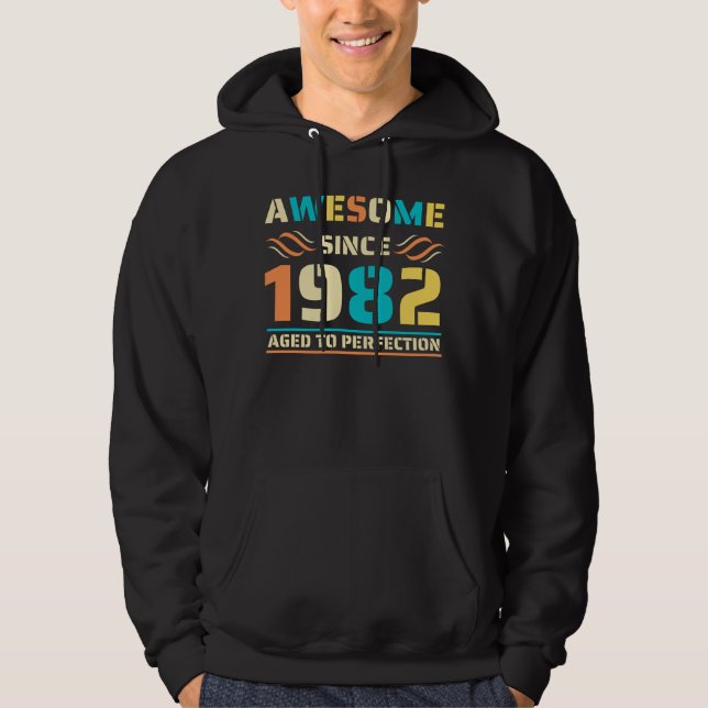 Awesome since 1982 42nd Birthday Hoodie (Front)
