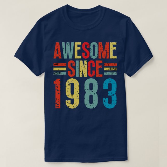 Awesome Since 1983 8 T-Shirt (Design Front)