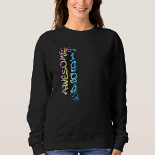 Awesome since 1984 graffiti motif sweatshirt