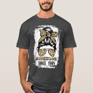 Awesome Since 1989 33 Years Old 33rd Birthday Mess T-Shirt