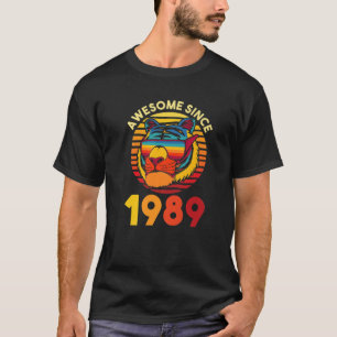 Awesome Since 1989! Birthday Tiger Sunglasses Year T-Shirt