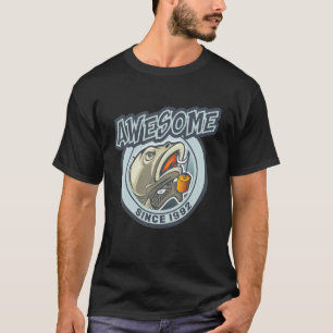 Awesome Since 1992 Angel Fishing Birthday T-Shirt