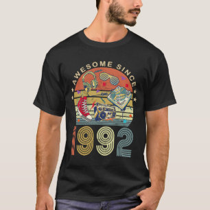 Awesome Since 1992 Vintage 1992 30th Birthday 30 Y T-Shirt