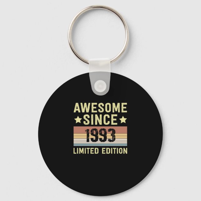 Awesome Since 1993 Birthday Keychain (Front)