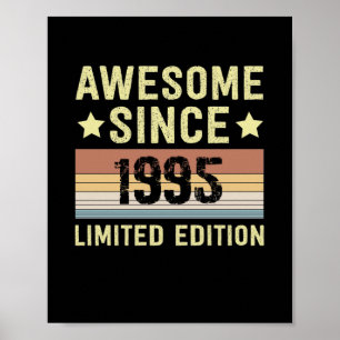 Awesome Since 1995 Birthday Poster