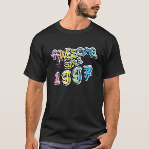 Awesome since 1995 Graffiti Motif T-Shirt