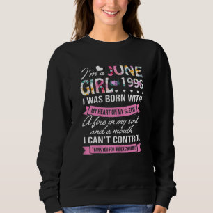 Awesome Since 1996 26th Birthday I'm A June Girl 1 Sweatshirt