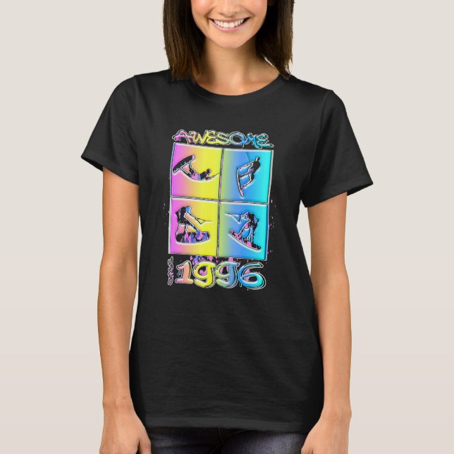 Awesome since 1996 Wakeboard lifestyle 1 T-Shirt (Front)
