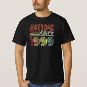 Awesome Since 1999 Retro Born In 1999 Birthday T-Shirt