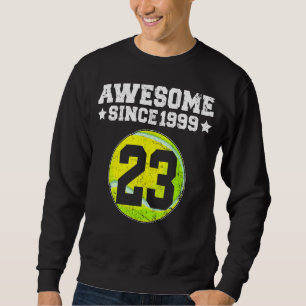Awesome Since 1999 Tennis 23rd Birthday 23 Years O Sweatshirt