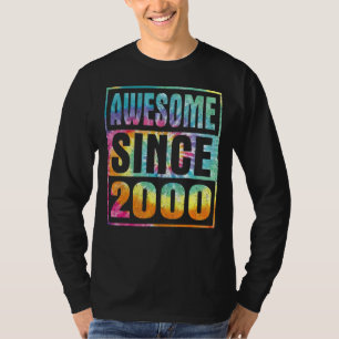 Awesome Since 2000 22 Years Old 22nd Birthday Tie  T-Shirt