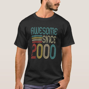 Awesome Since 2000 23rd Birthday Retro 23 Years Ol T-Shirt
