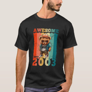 Awesome Since 2003 retro bear 20th birthday 20 yea T-Shirt