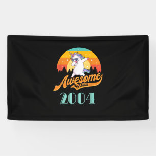Awesome since 2004 - Year of Birth & Birthday Gift Banner