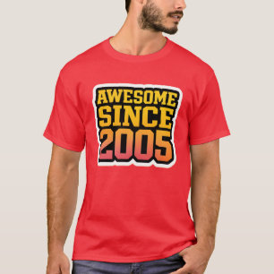AWESOME SINCE 2005 – Retro Gradient T-Shirt