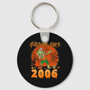 Awesome Since 2006 Halloween 16th Birthday Dabbing Keychain