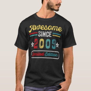 Awesome Since 2009 14 Years Old 14th Birthday  2 T-Shirt