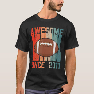 Awesome Since 2011 11th Birthday 11 Year Old Footb T-Shirt