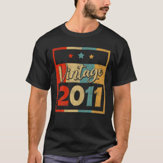 Awesome Since 2011 11Th Birthday Gift 11 Years Old T-Shirt