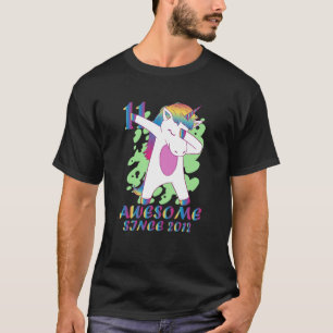 awesome since 2012 unicorn birthday dabbing dab T-Shirt