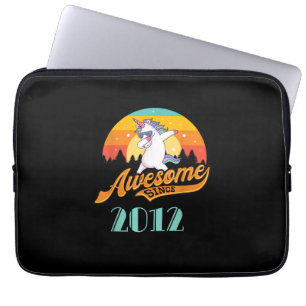 Awesome since 2012 - Year of Birth & Birthday Gift Laptop Sleeve