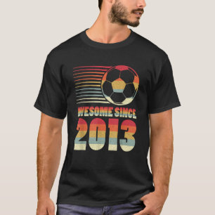 Awesome Since 2013 Soccer 10th Birthday T-Shirt