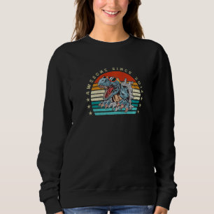 Awesome Since 2014 8th Birthday Dinosaur 8 Year Ol Sweatshirt