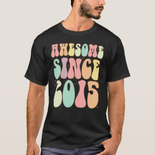 Awesome Since 2015 Birthday Shirt 7 Years Old Girl
