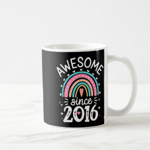 Awesome Since 2016 9th Birthday Rainbow Born In 20 Coffee Mug