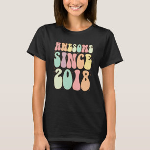 Awesome Since 2018 Birthday 4 Years Old Girls Bo T-Shirt