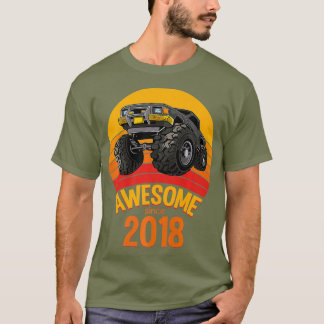Awesome Since 2018 Birthday Boy 2 Years Old T-Shirt