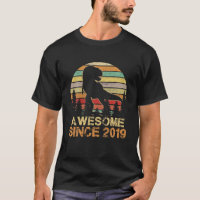 Awesome Since 2019 Dinosaur T Rex 3Rd Birthday 3 Y