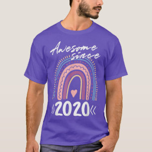 Awesome Since 2020 2nd Birthday Rainbow T-Shirt