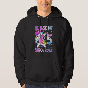 Awesome Since 2020 Dabbing Unicorn 5th Birthday Gi Hoodie