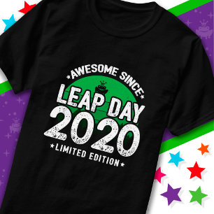 Awesome Since 2020 Leap Year Day Feb 29 Birthday T-Shirt