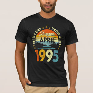 Awesome Since April 1995 Vintage 27th Birthday T-Shirt